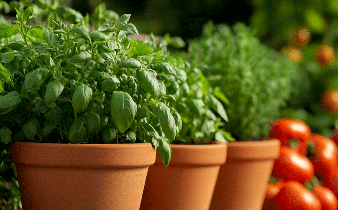 What herbs and vegetables should I plant together?