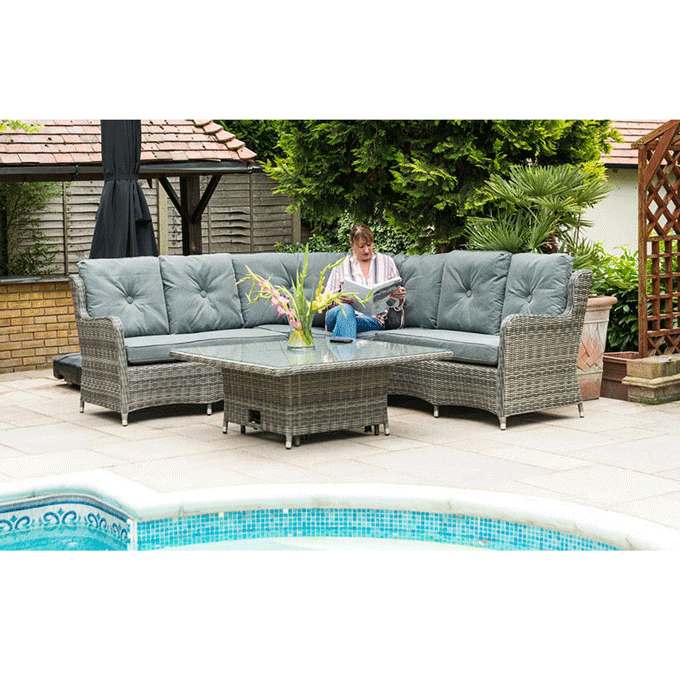 Seville Large Corner Set, grey
