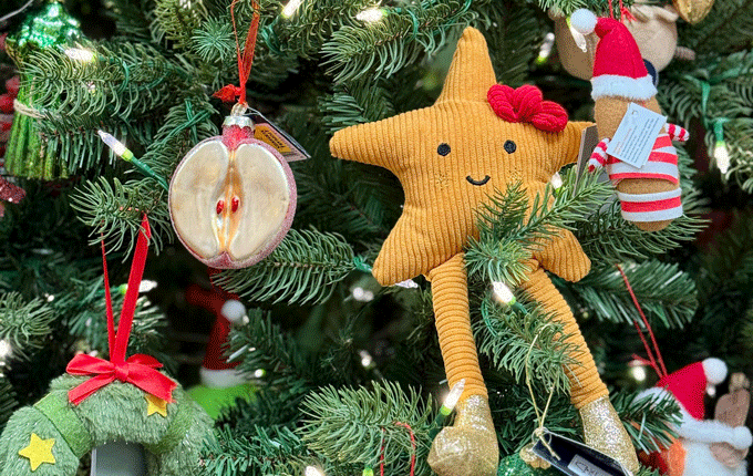 A Huge Selection of Decorations in Our Christmas Showroom