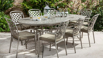 Berkeley 8 Seat Oval Dining Set 