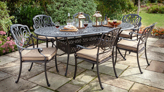 Hartman Amalfi 6 Seater Oval Dining Set 