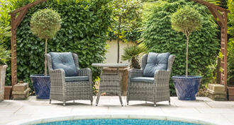 Seville Bistro Set, Grey 