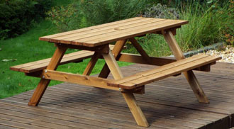 Charles Taylor Six Seater Picnic Table