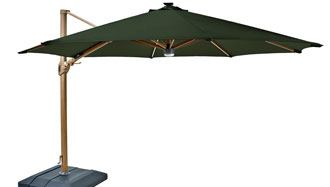 Seychelles 3.5m Round Cantilever with Bluetooth Speaker Juniper