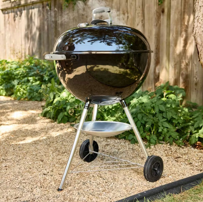 Weber Bar-B-Kettle 57cm Charcoal Barbecue, Black 