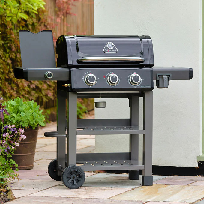 Grillstream Carbon 3 Burner Barbecue With Side Burner
