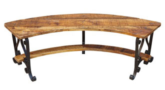 Kadai Curved Bench