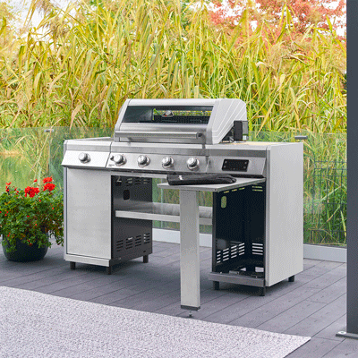 Grillstream Island 4 Burner Hybrid Barbecue