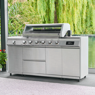 Grillstream Island 6 Burner Hybrid Barbecue