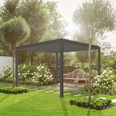 Titan Pergola 3 x 3m Square, grey